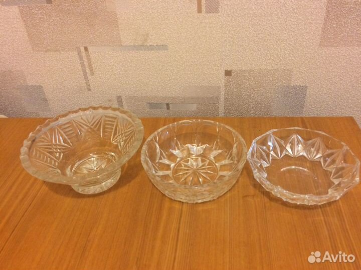 Салатник хрустальный