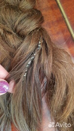 Коса из натуральных волос