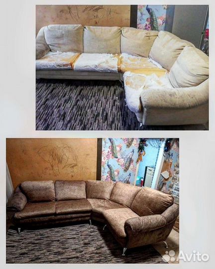 Перетяжка мягкой мебели