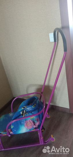 Детские санки с колесами