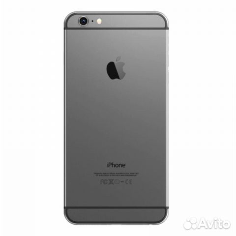 Задняя крышка (корпус) для iPhone 6 (серый)