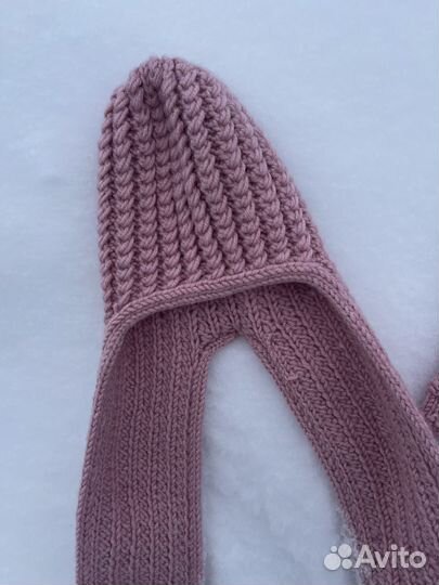 Комплект шапка и варежки новый