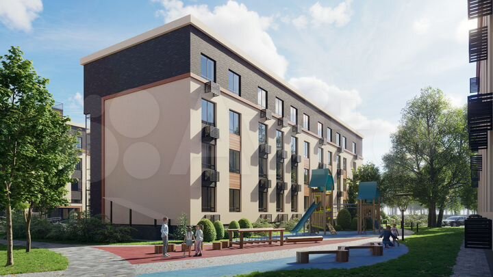 2-к. квартира, 62,2 м², 4/4 эт.