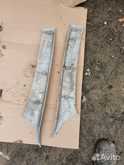 Пластик накладки стоек порогов skoda fabia фабия ш