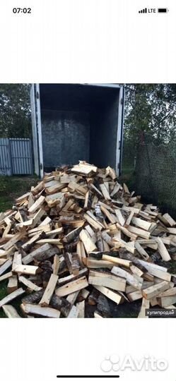 Дрова березовые колотые подсушенные