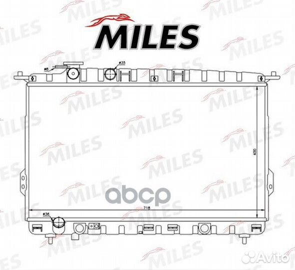 Радиатор hyundai sonata EF/magentis/optima acrm