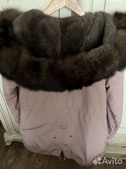 Парка с натуральным мехом