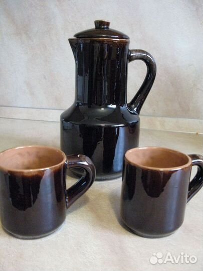Набор керамический Кувшин + 2 кружки