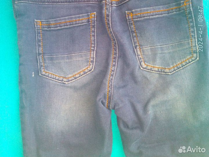 Комбинезоны вельветовый и джинс mothercare 4-5 лет