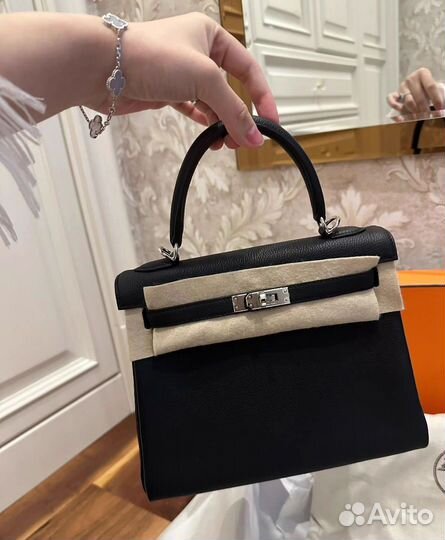 Сумка hermes kelly кожа hass leather togo