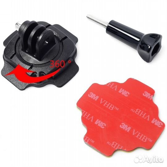 Поворотное крепление 360 на шлем для GoPro SJCam