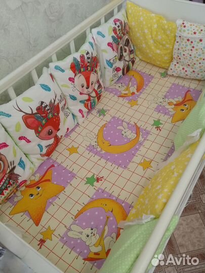 Бортики в детскую кроватку