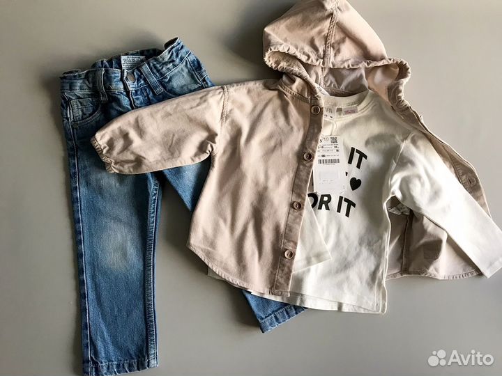 Одежда для мальчика Zara пакетом 80 86