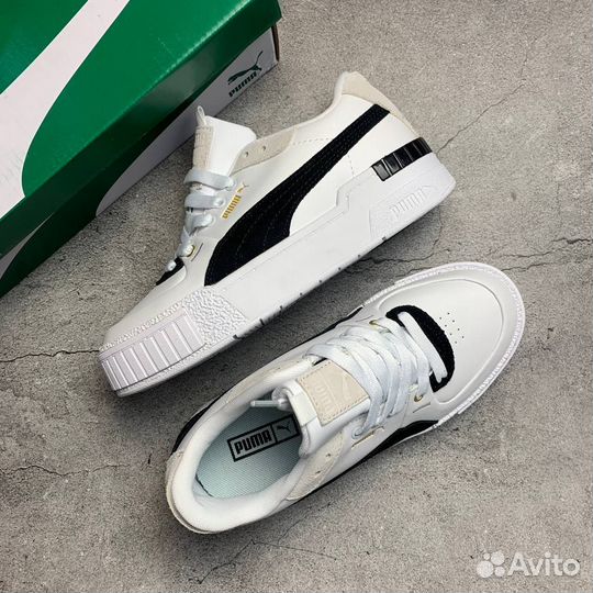 Puma Cali Sport Heritage White Black