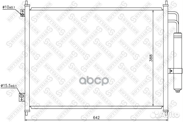 10-45585-SX радиатор кондиционера Nissan X-Tr