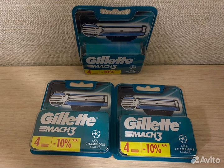 Gillette mach 3 лезвия для бритья