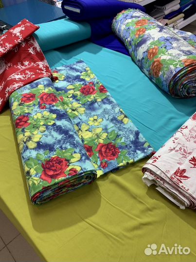 Штапель ткань плательная