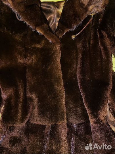 Шуба из стриженного бобра