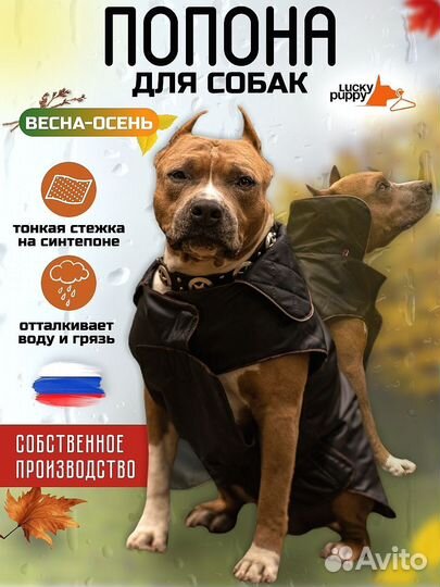 Попона для собак, куртка комбинезон новая