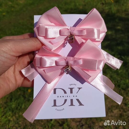 Банты для волос. На заколке