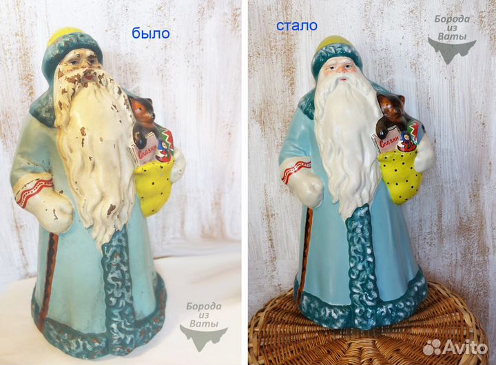 Реставрация ватных, композитных, папьемаше, опилоч