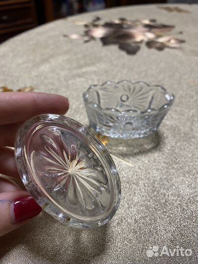 Солонка хрустальная СССР