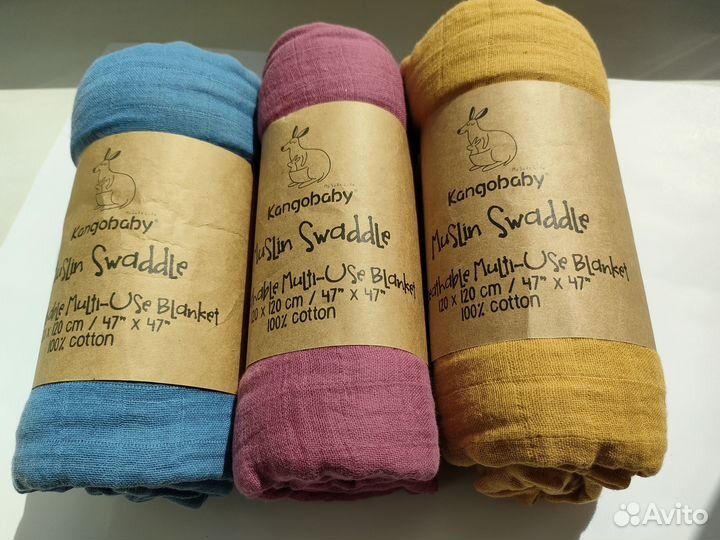 Муслиновые пеленки 120*110
