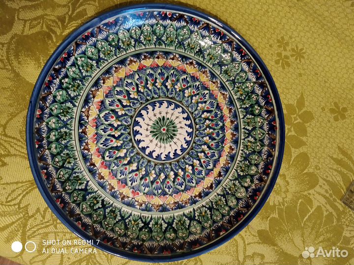 Блюдо узбекское. Риштанская керамика