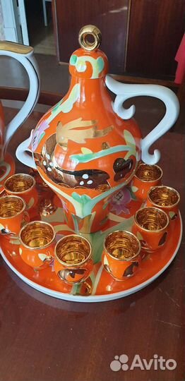 Сервиз золотой олень