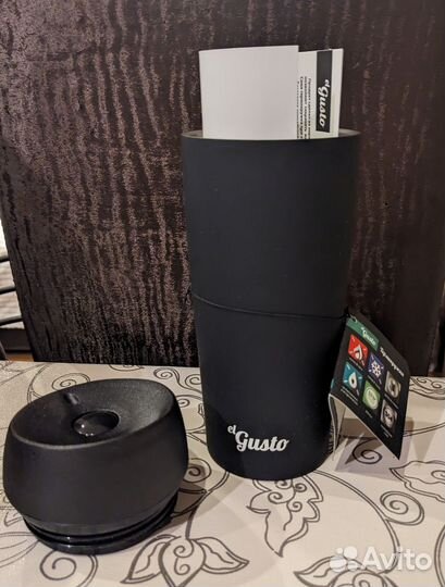 Термокружка el Gusto Grano чёрного цвета