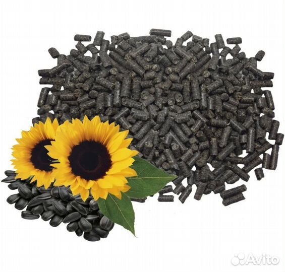 Пелеты из лузги подсолнечника