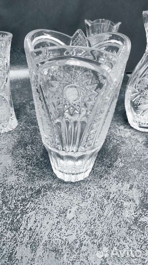 Ваза хрустальная