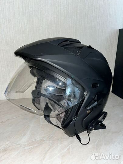 Мотошлем harley davidson с гарнитурой cardo