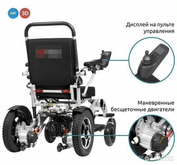 Кресло-коляска электрическая Pulse 640 складная