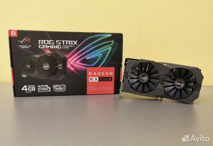Видеокарта rx 560 4gb