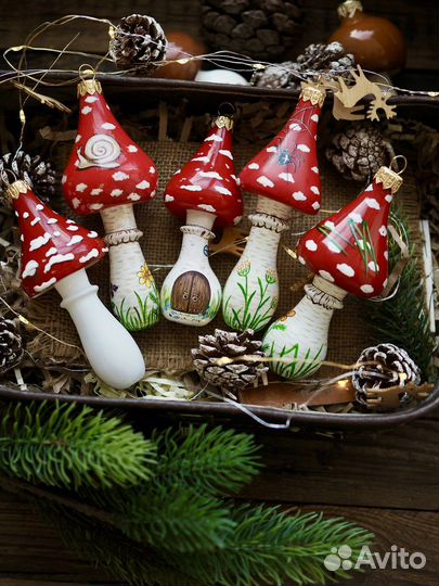 Елочные игрушки стекло