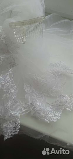 Свадебная фата новая