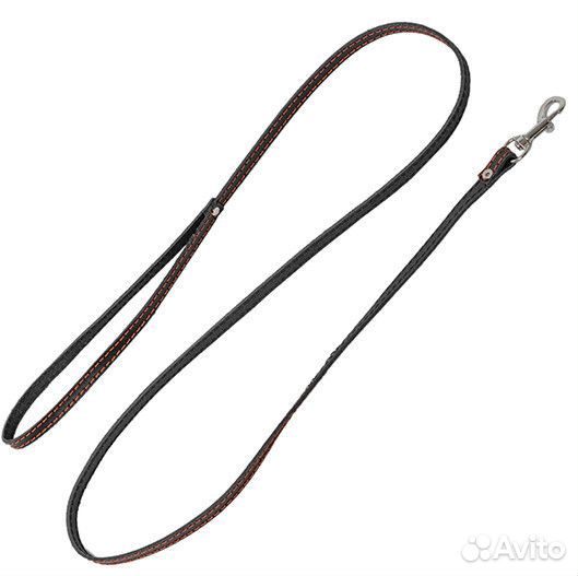 Homepet 10 ммх120 см поводок для собак кожаный про