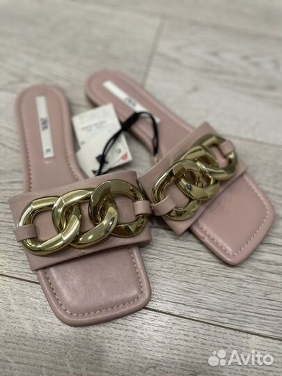 Шлепанцы zara 38