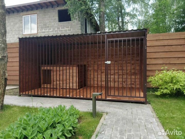 Вольер для собак с утепленной будкой Казань