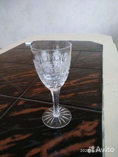 Хрустальные рюмки Чехословакия сгежинка