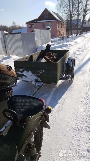 Мотоцикл Урал с коляской и прицепом