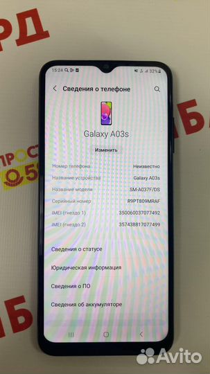 Samsung Galaxy A03s, 4/64 ГБ