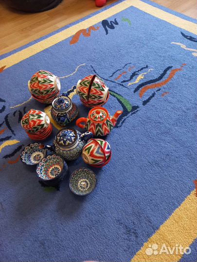 Чайники, пиалы, касушки, ляганы из Узбекистана