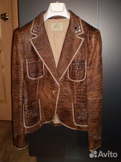 Итальянская женская кожаная куртка Germans Leather