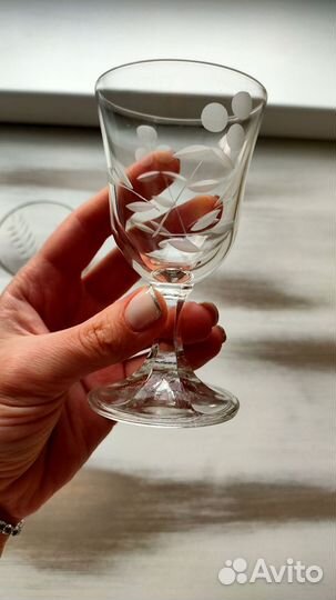 Стакан и рюмка СССР стекло