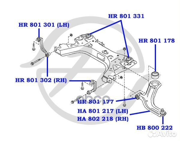 Опора шаровая нижнего рычага передней подвески