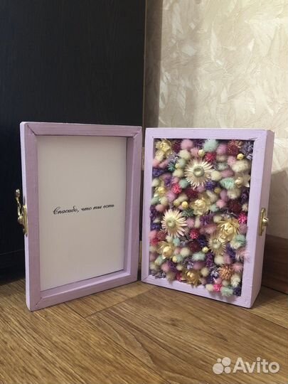 Шкатулка с сухоцветами