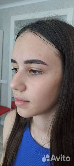 Коррекция бровей, окрашивание, ламинирование