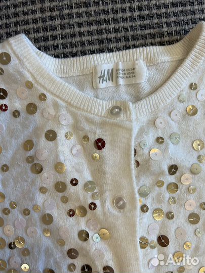 Кофта (кардиган) hm для девочки 98/104